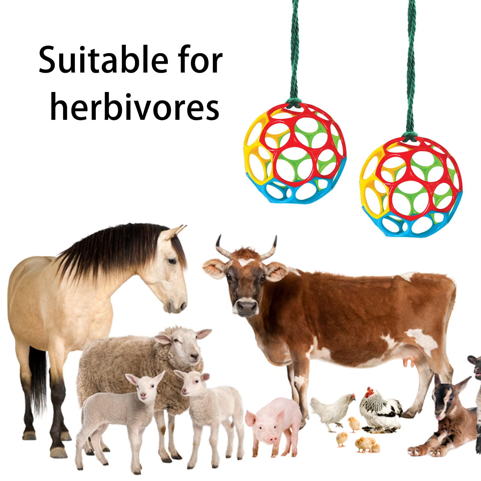 Besimple emballage lot de 2 boules idéal pour plusieurs animaux