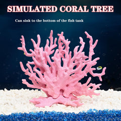 Besimple corail en aquarium offrant abri aux poissons et esthétique