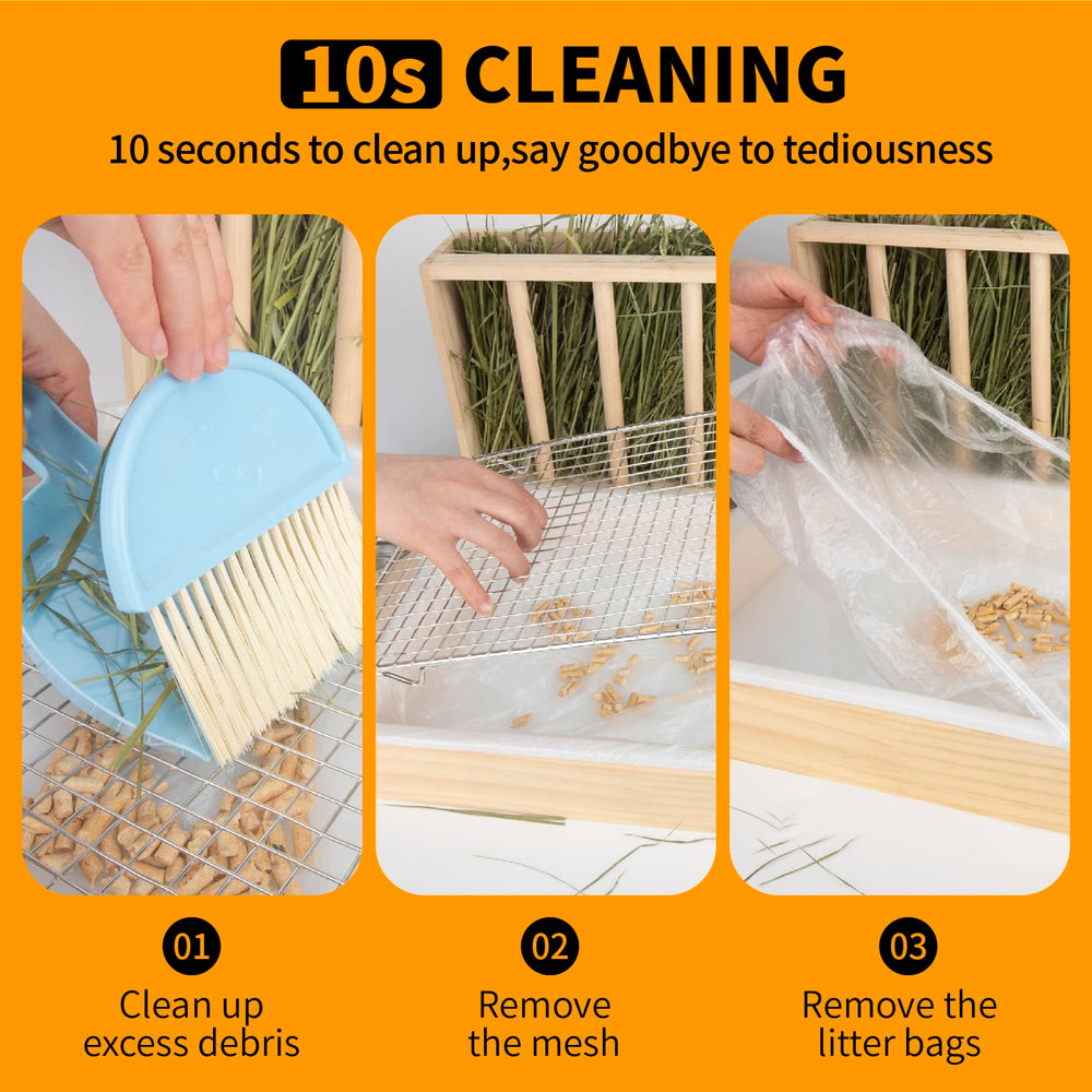 BESNEW gros plan filet inox permettant séparation hygiénique du foin