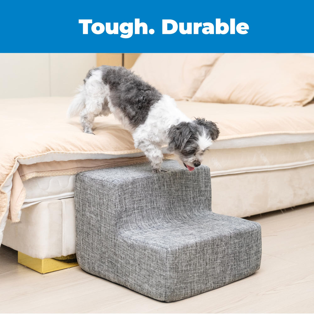 Best Pet Supplies petit chien utilisant les marches, mobilité améliorée
