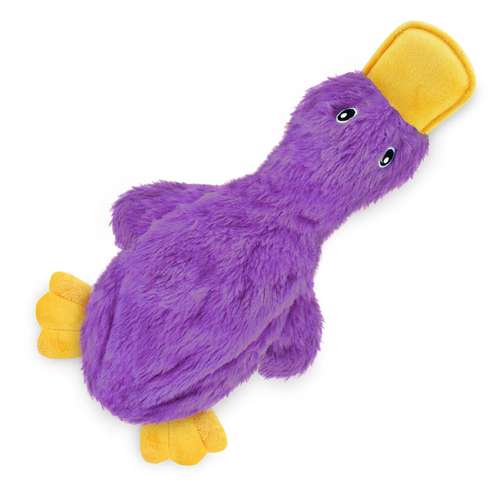 Best Pet Supplies canard en main montrant l'échelle et maniabilité pour chiens