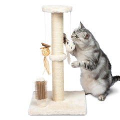 Best Pet Supplies Catify griffoir avant beige montrant stabilité et élégance