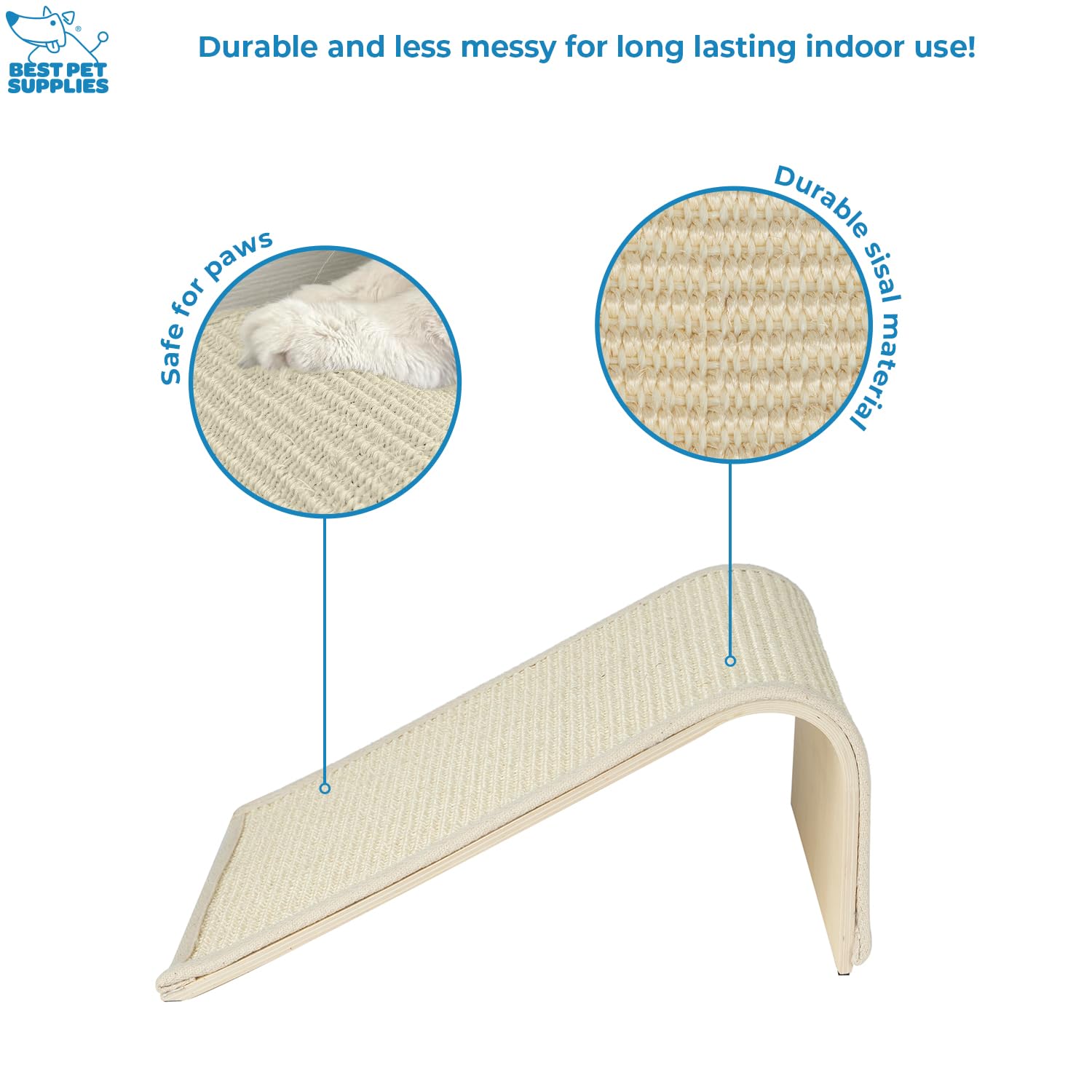 Best Pet Supplies gros plan sisal durable, texture résistante pour griffes