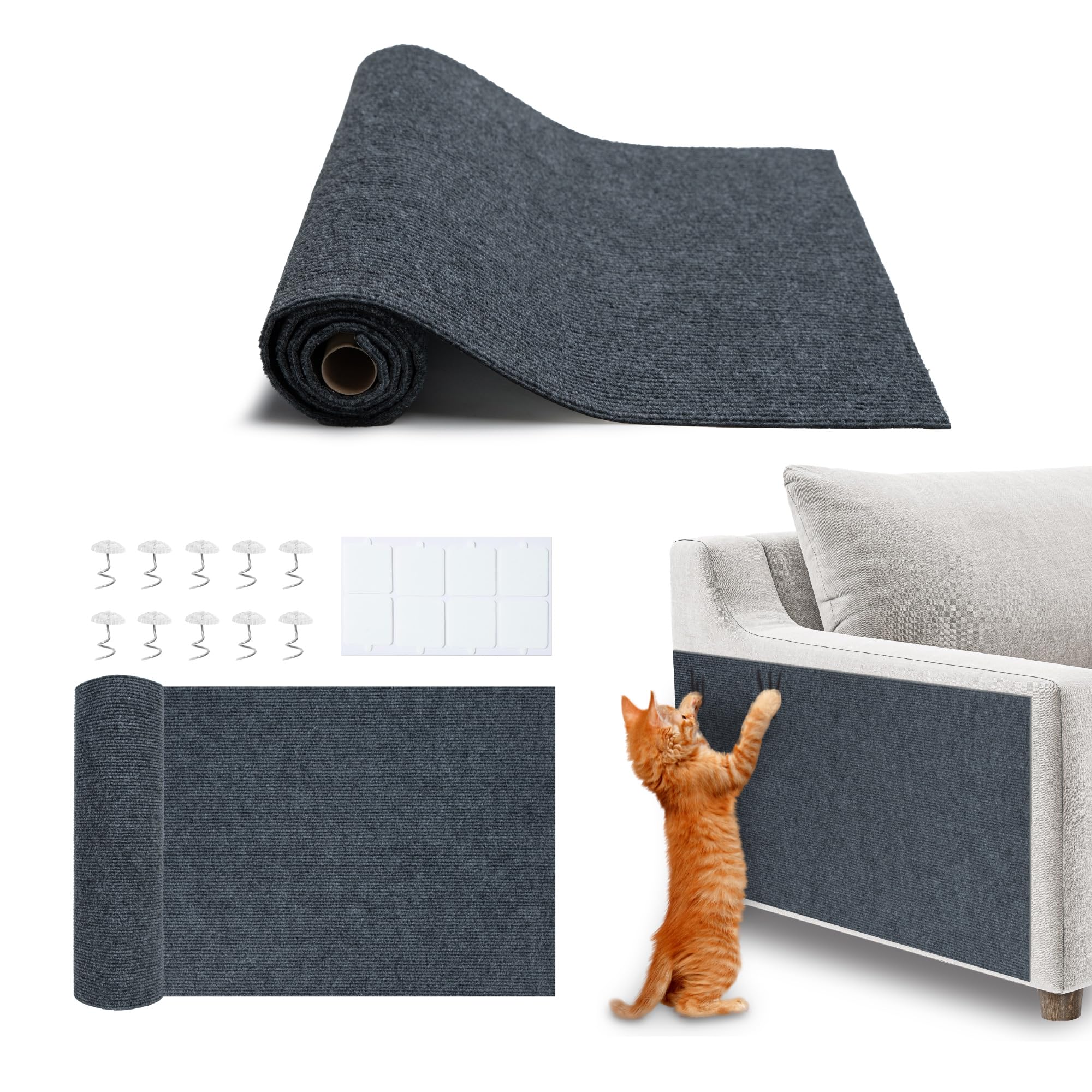 Best Pet Supplies tapis Catify posé à plat protégeant un canapé