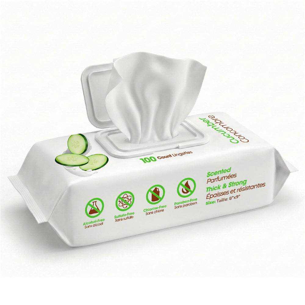 Best Pet Supplies emballage avant montrant 100 lingettes pour une conservation pratique