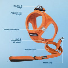 Best Pet Supplies détail fermeture boucle et velcro assurant sécurité renforcée