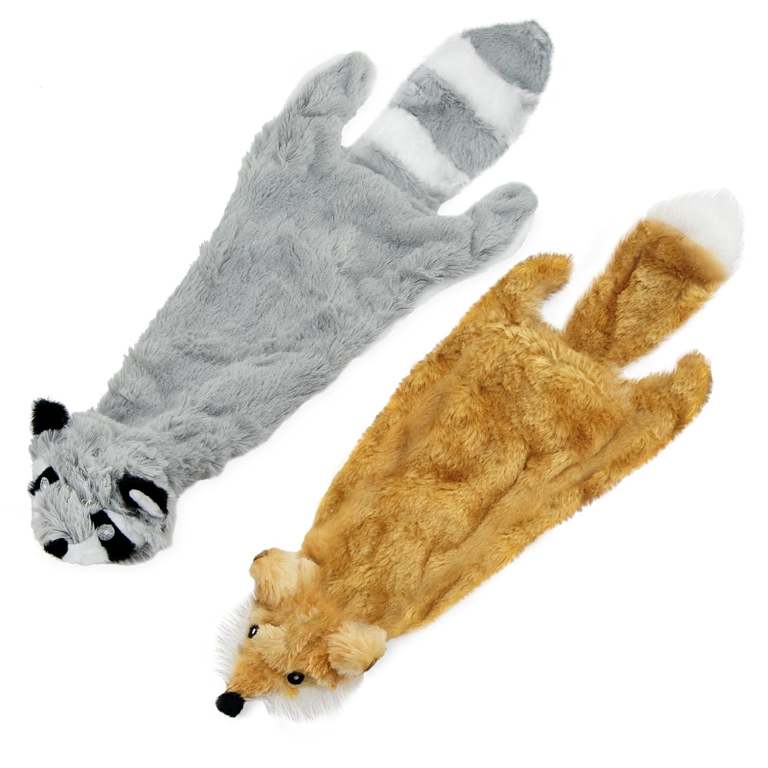 Best Pet Supplies renard vue avant montrant la peluche et les couineurs pour engagement de jeu
