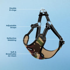 Best Pet Supplies harnais focus clip rapide pour enfilage facile et sûr