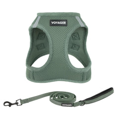 Best Pet Supplies harnais devant emballage montrant design et couleur moss green avantage confort