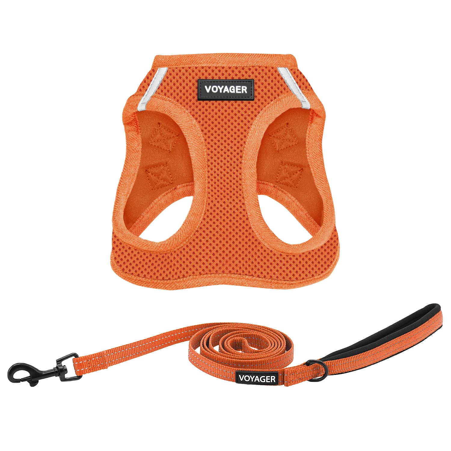 Best Pet Supplies harnais Voyager face avant montrant confort et coupe sécurisée