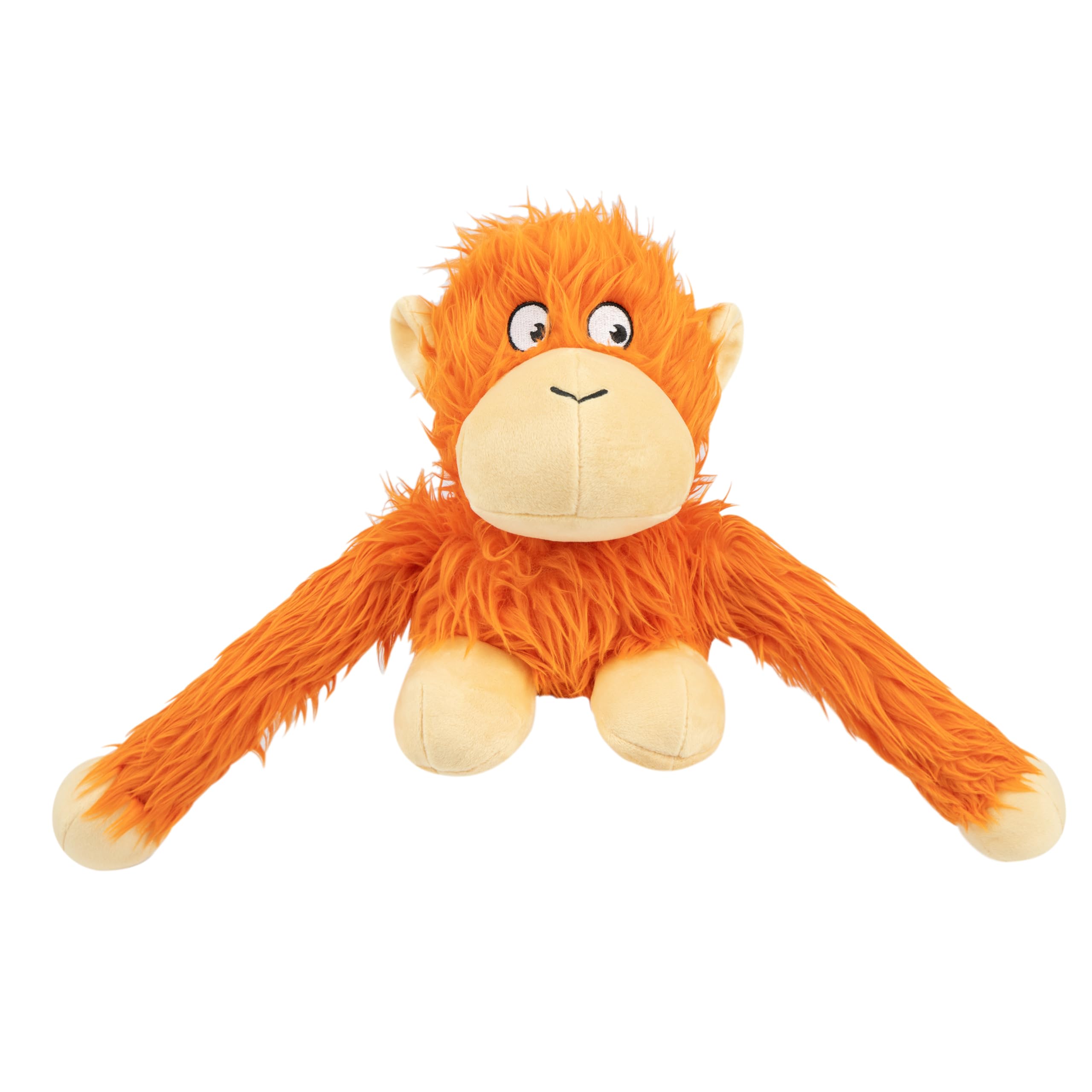 Best Pet Supplies vue avant du jouet O-Hug-Atan orange, attire l’attention