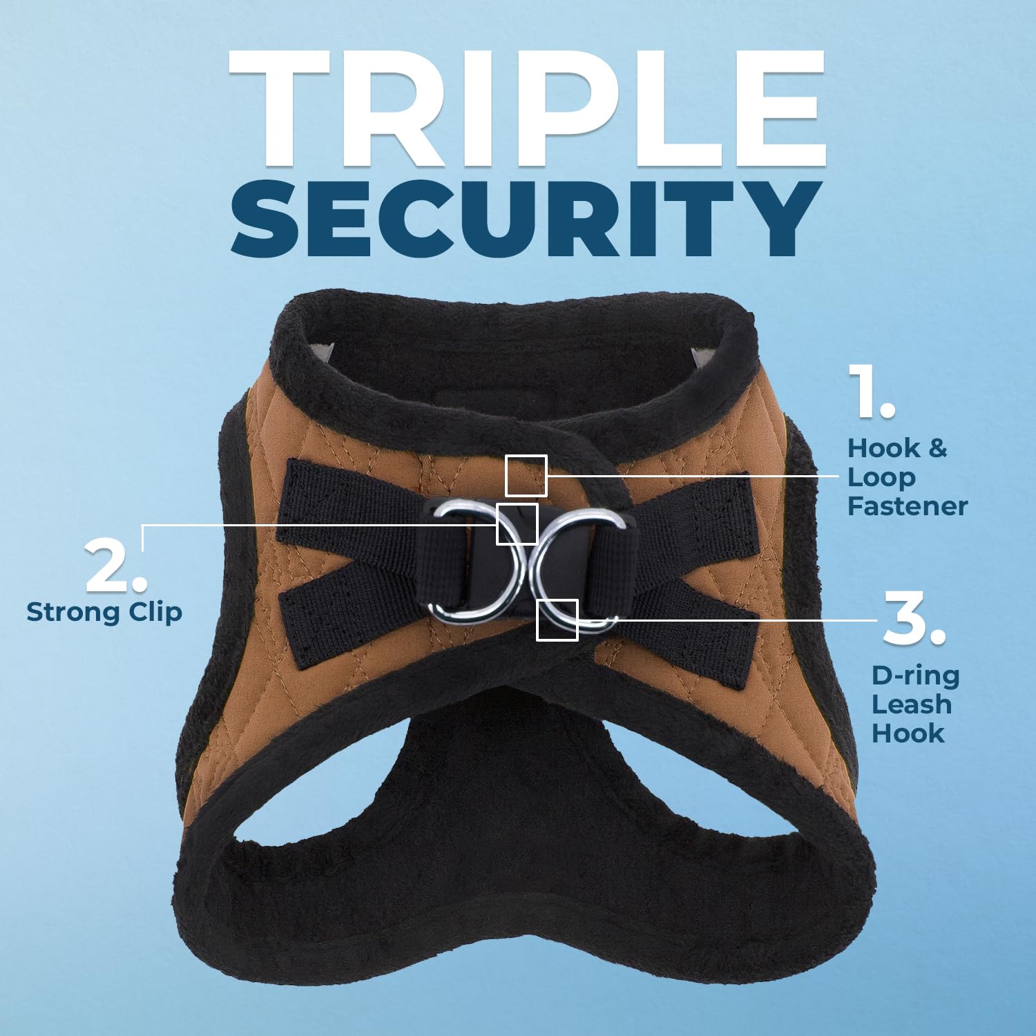 Best Pet Supplies détail double anneau métal pour attache solide