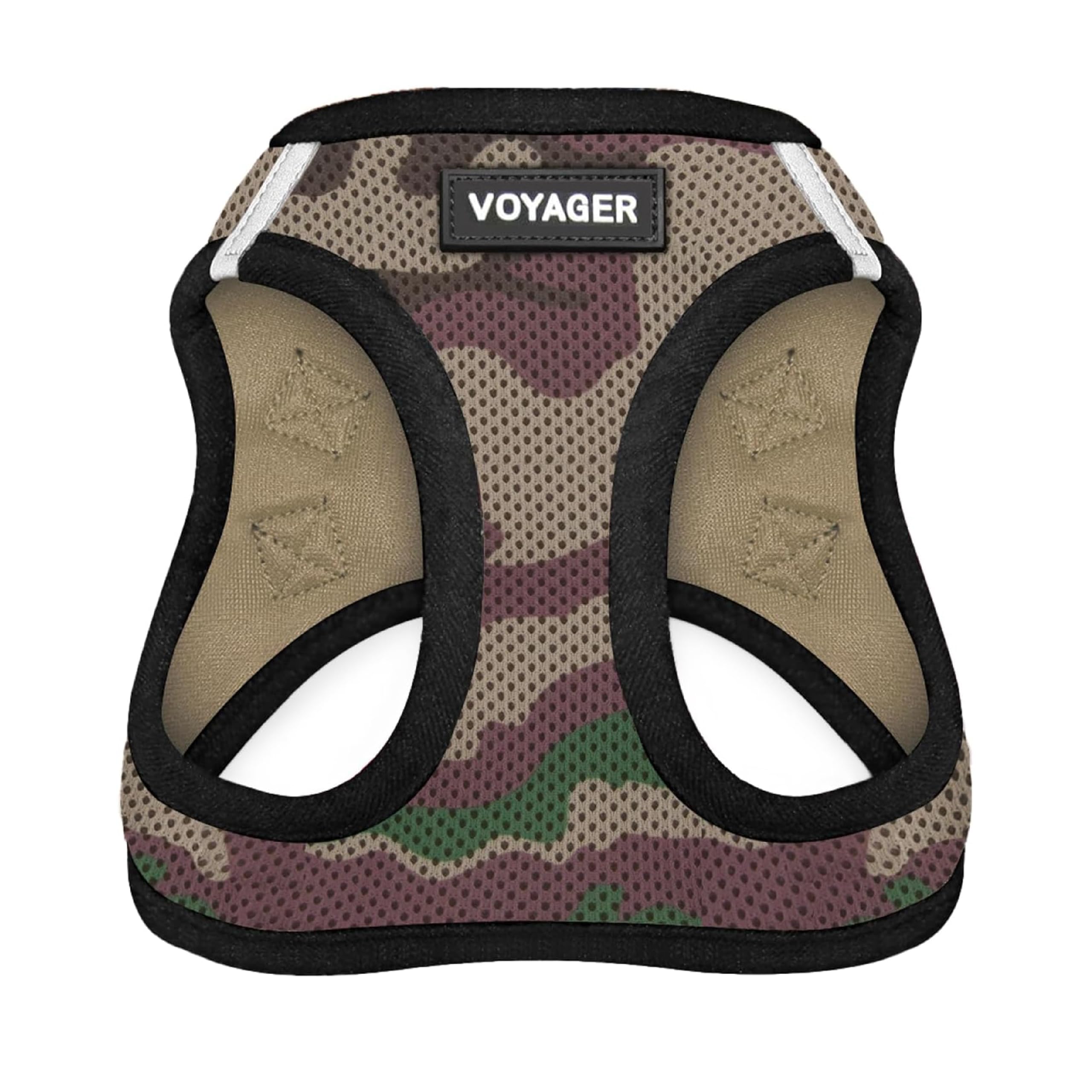Best Pet Supplies harnais Voyager vue avant montrant coupe et fermeture, confort accru