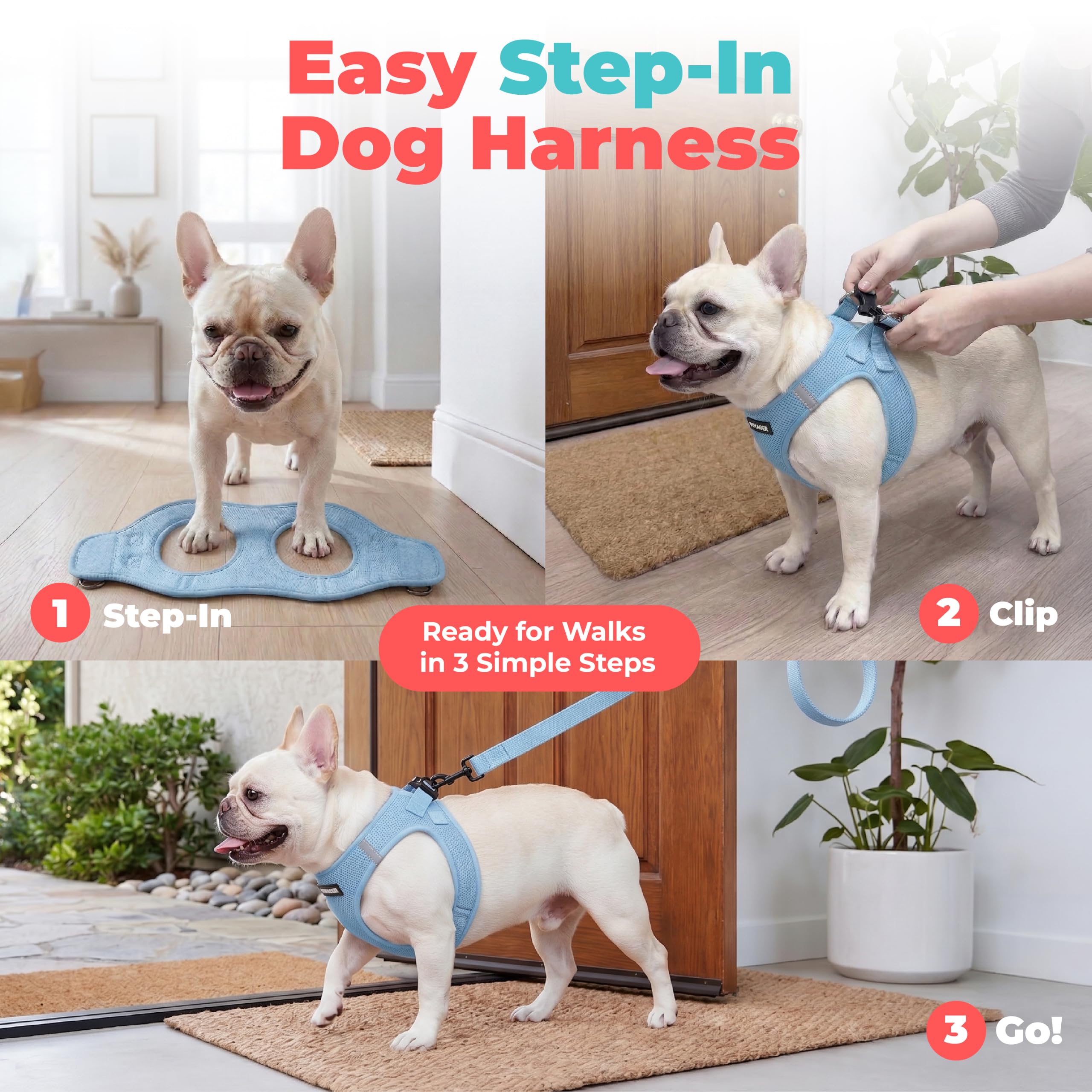 Best Pet Supplies détail de la boucle et fermeture velcro pour un enfilage rapide