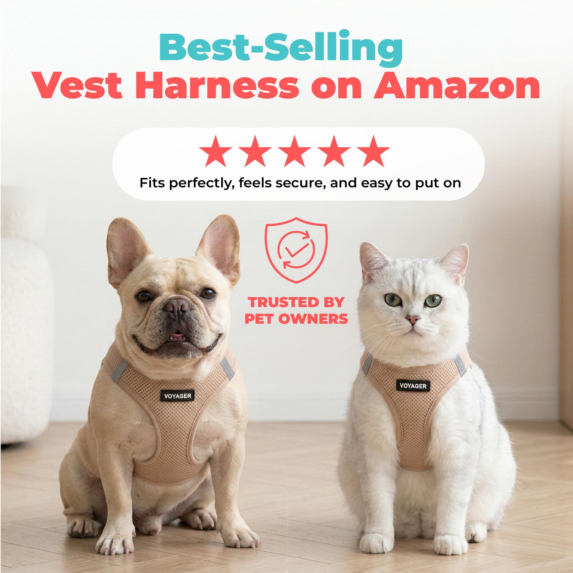 Best Pet Supplies profil du harnais montrant coupe ergonomique