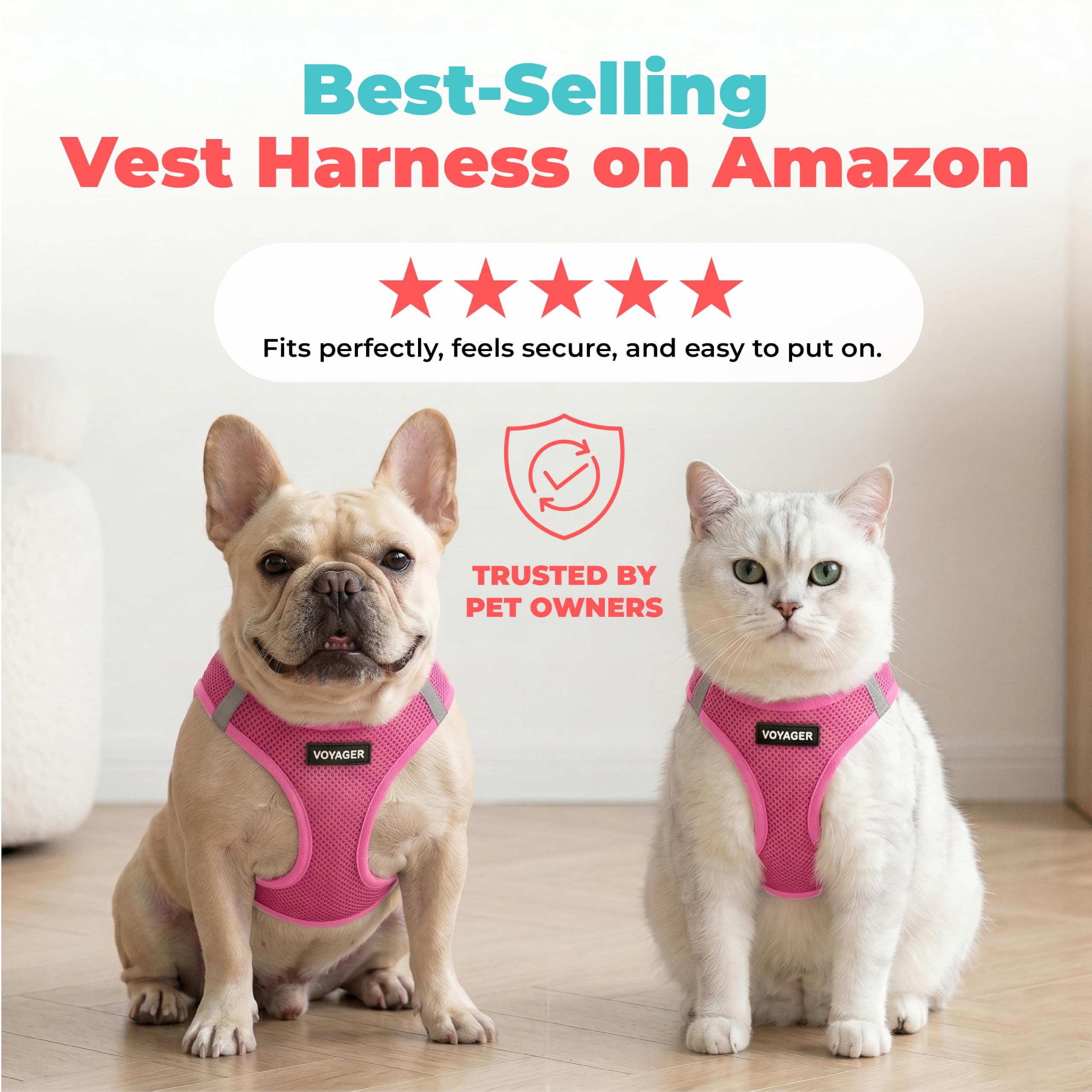 Best Pet Supplies enfilage step-in sur un chiot, pose facile en une étape