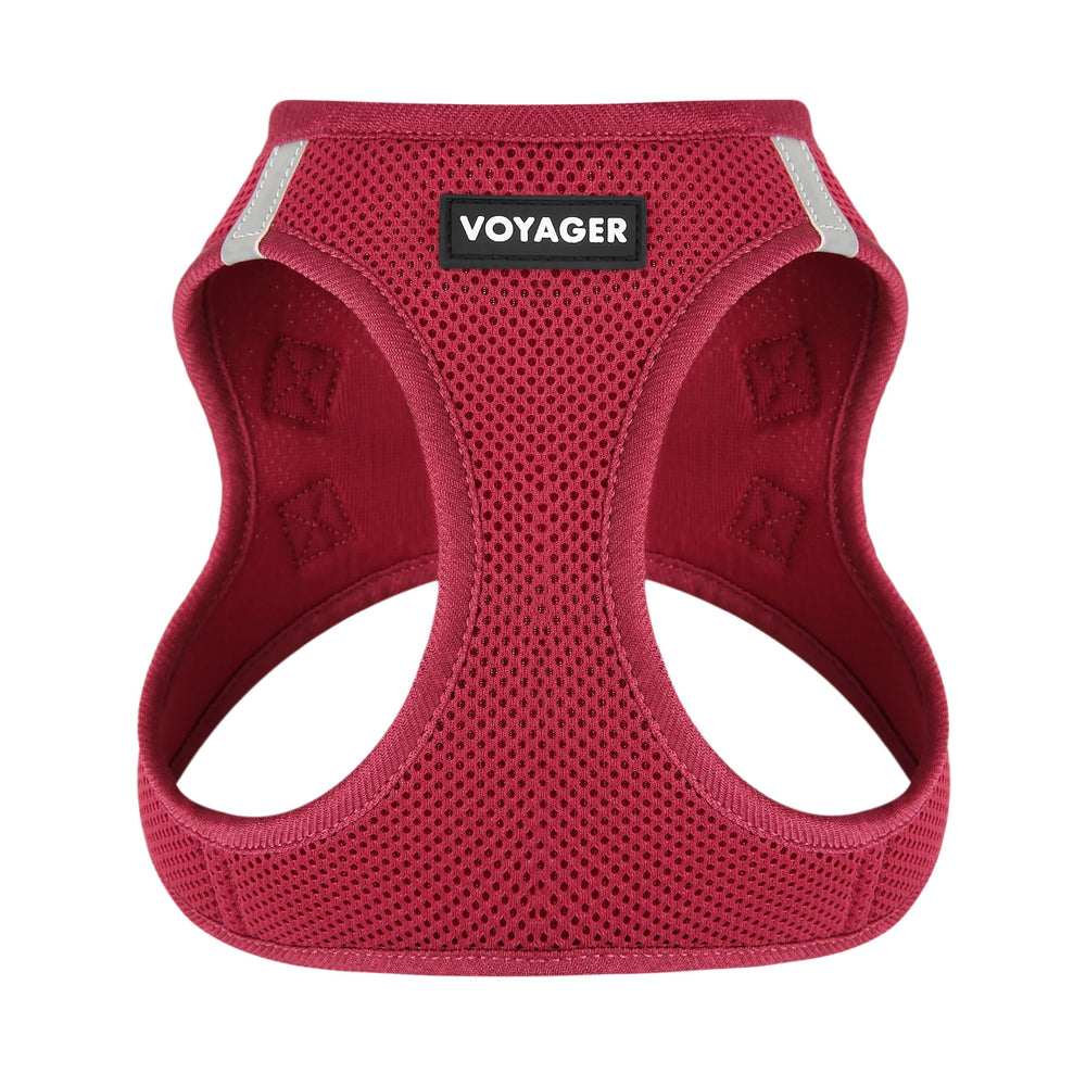 Best Pet Supplies harnais Voyager face avant bourgogne, design sûr et confortable