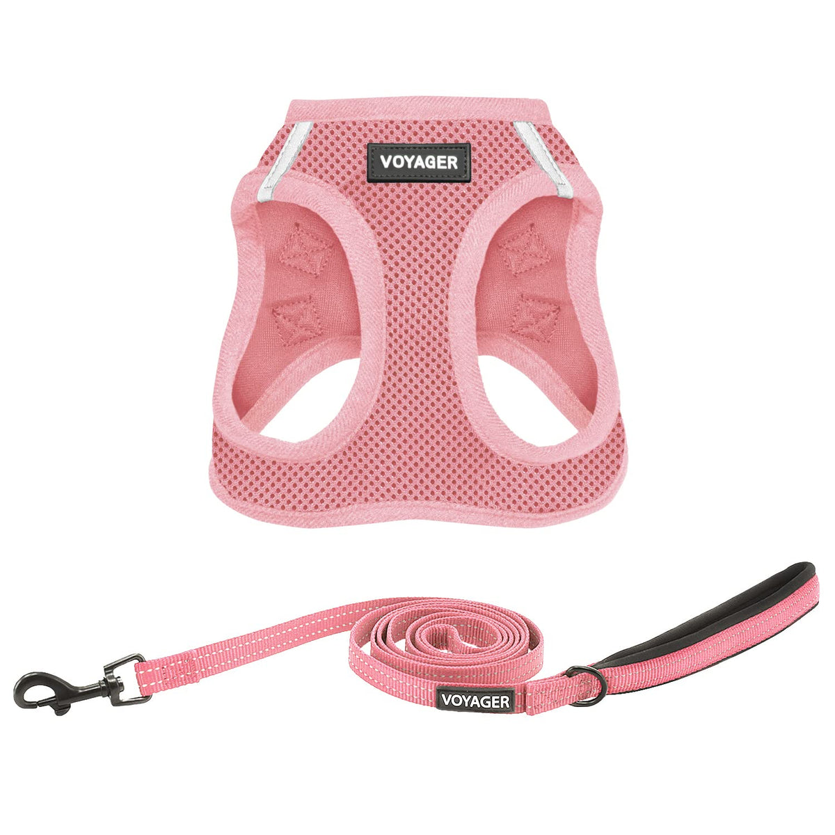 Best Pet Supplies harnais rose face visible, maintien confortable