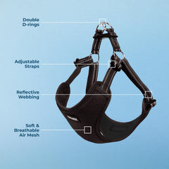 Best Pet Supplies fermeture clip rapide sécurise le harnais en secondes