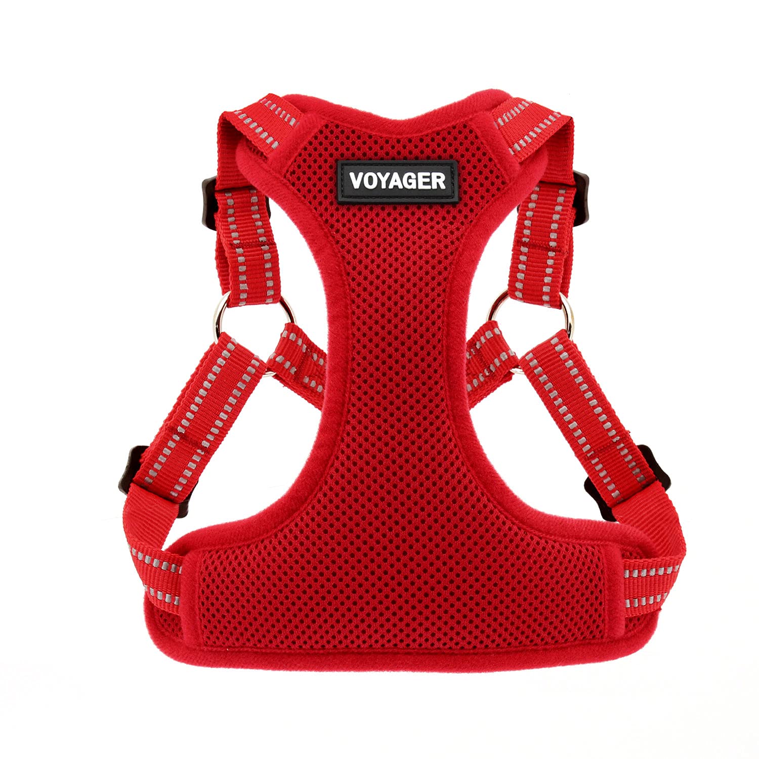 Best Pet Supplies harnais Voyager face avant montrant les boucles faciles et un bon maintien