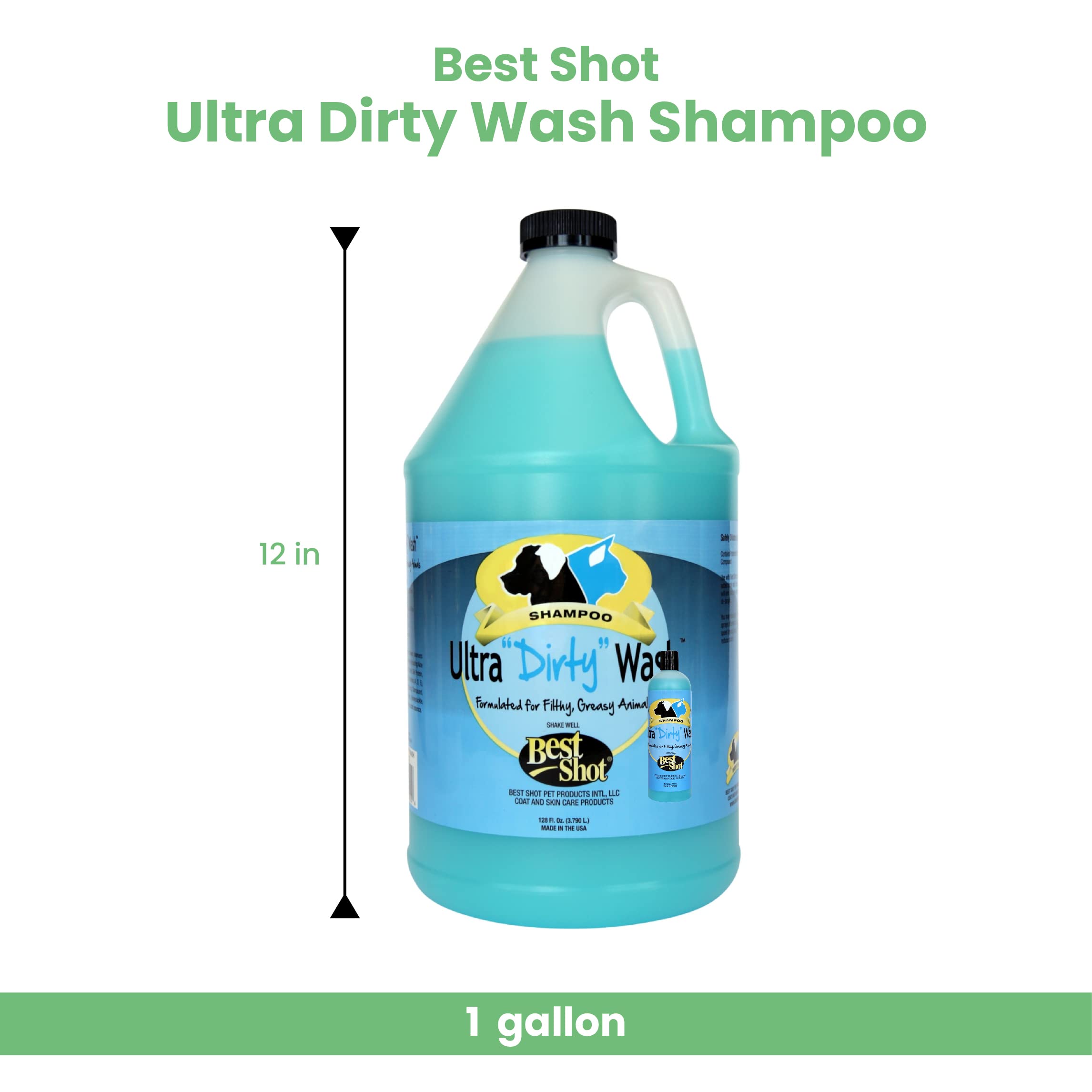 Best Shot gros plan étiquette Ultra Dirty Wash lisible pour informations produit claires