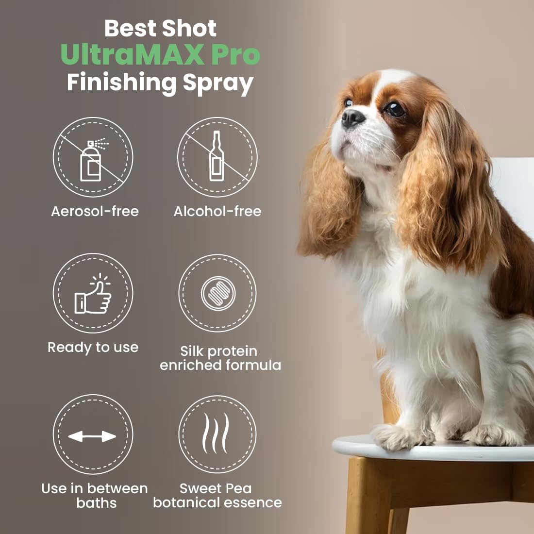 Best Shot gros plan de la texture du produit montrant finition non collante