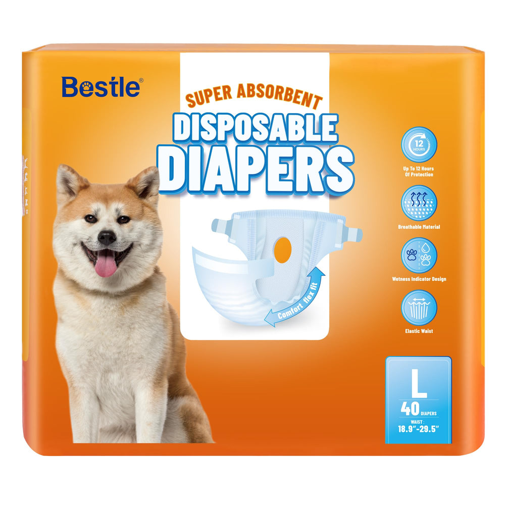 BESTLE packaging avant montrant 40 couches et praticité