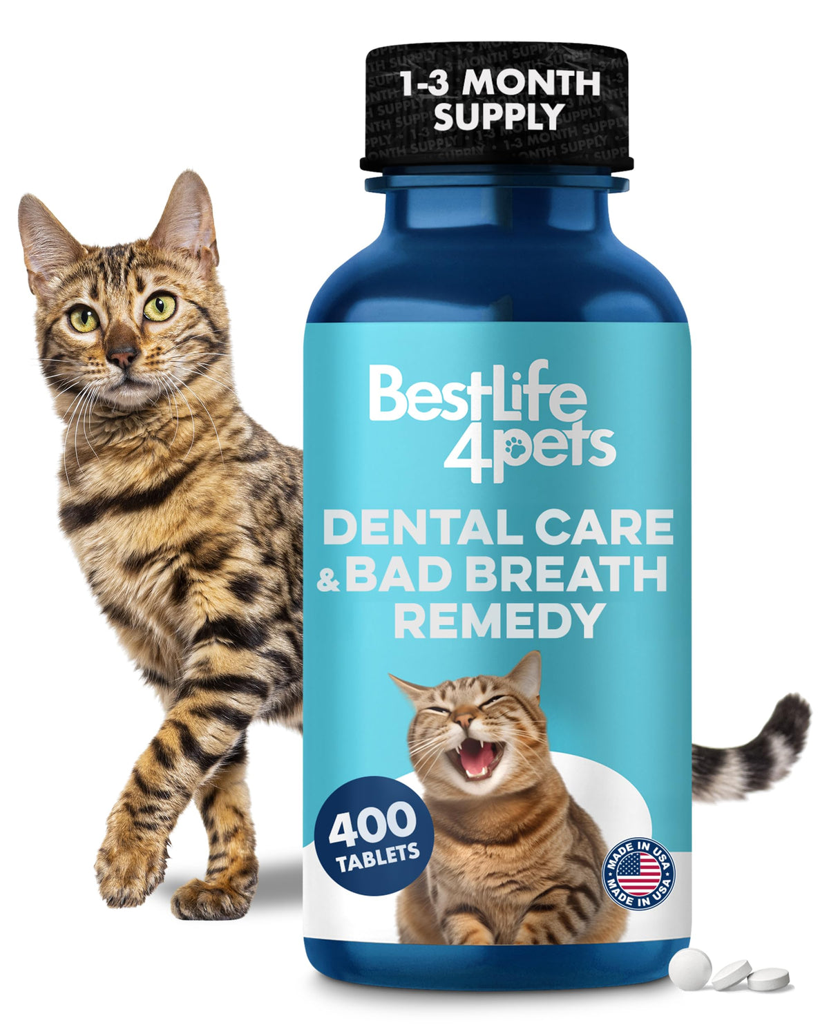 BestLife4Pets emballage avant montrant le flacon et bénéfice pratique