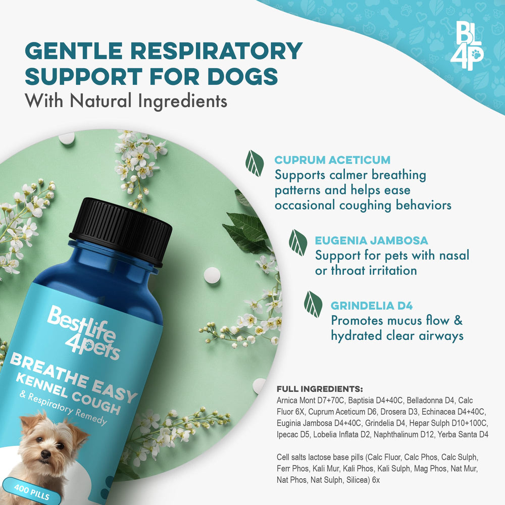 BestLife4Pets étiquette lisible listant formulation douce et ingrédients simples