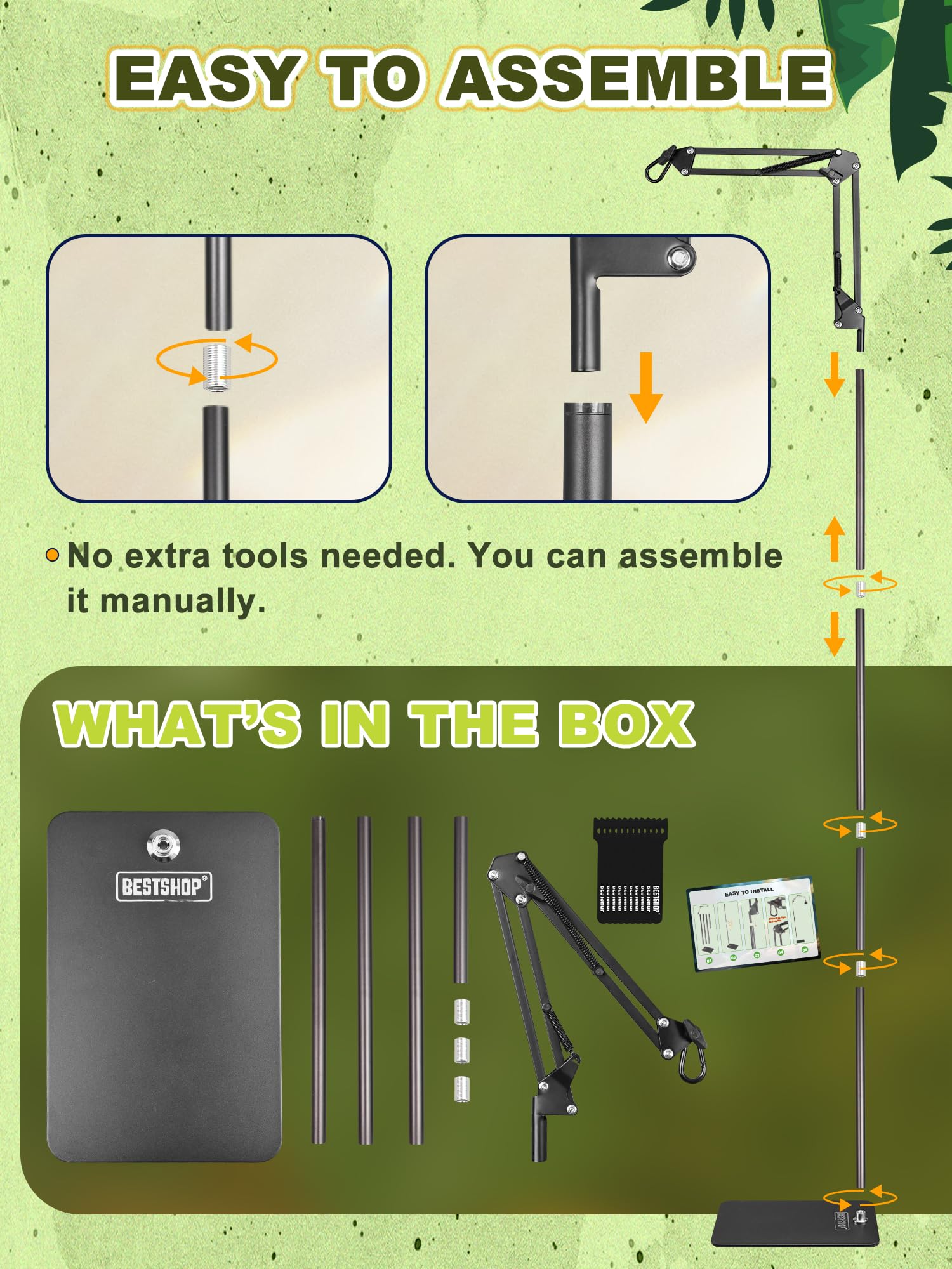 BESTSHOP outils et manuel inclus pour un assemblage simple et rapide