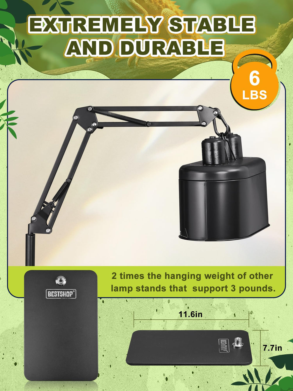 BESTSHOP tubes en acier épais résistants à la flexion pour durabilité
