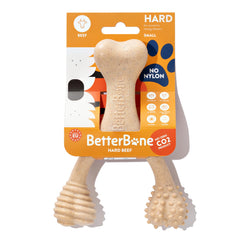 BetterBone emballage avant montrant l'étiquette durable et gain écologique