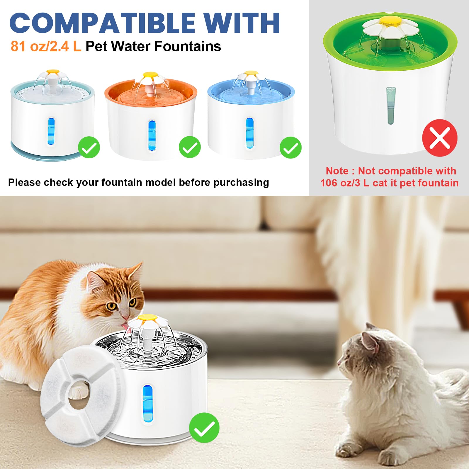 Beyolike coupe de la cartouche montrant couches coton charbon résine pour filtration