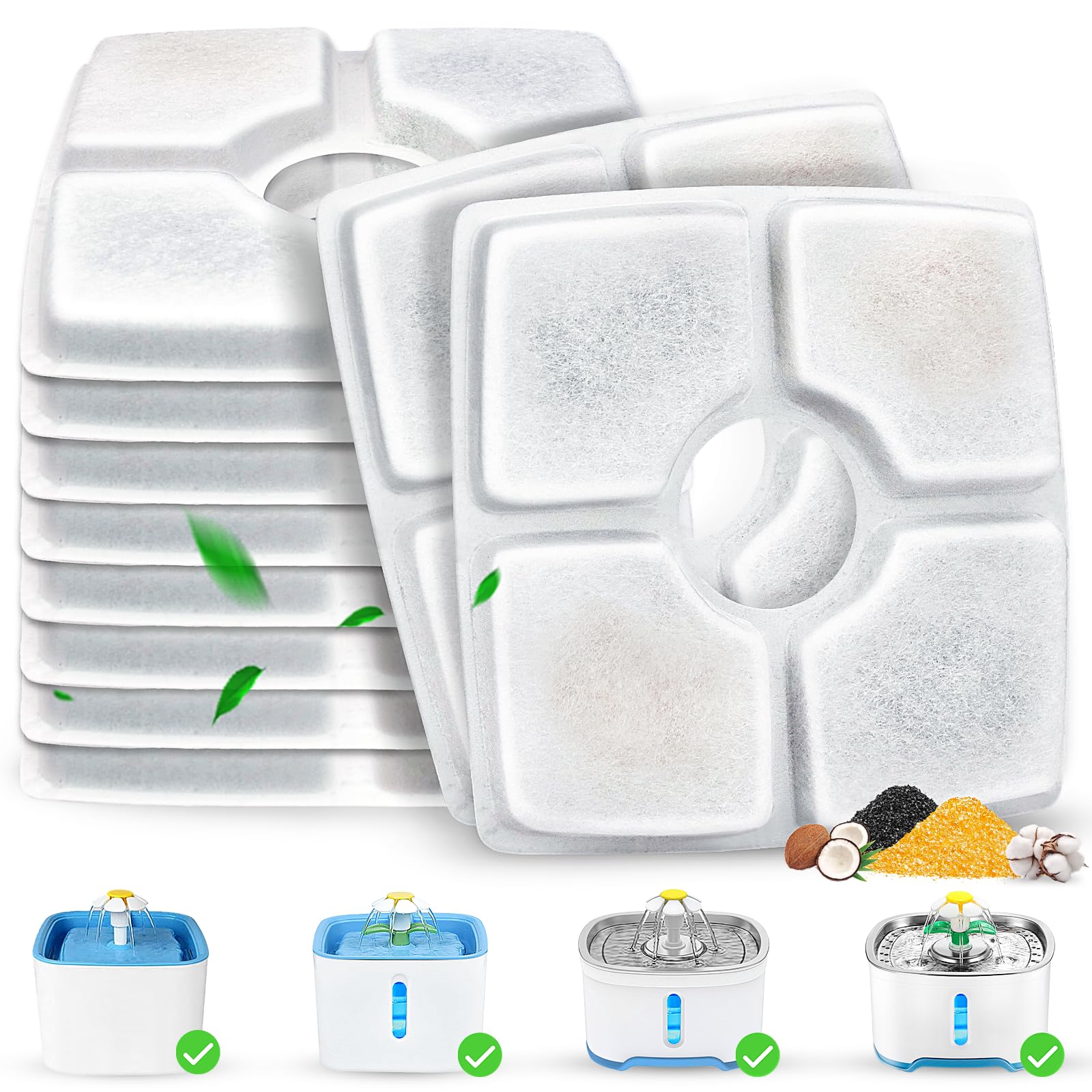 Beyolike emballage avant montrant pack de 10 pour longues remplacements