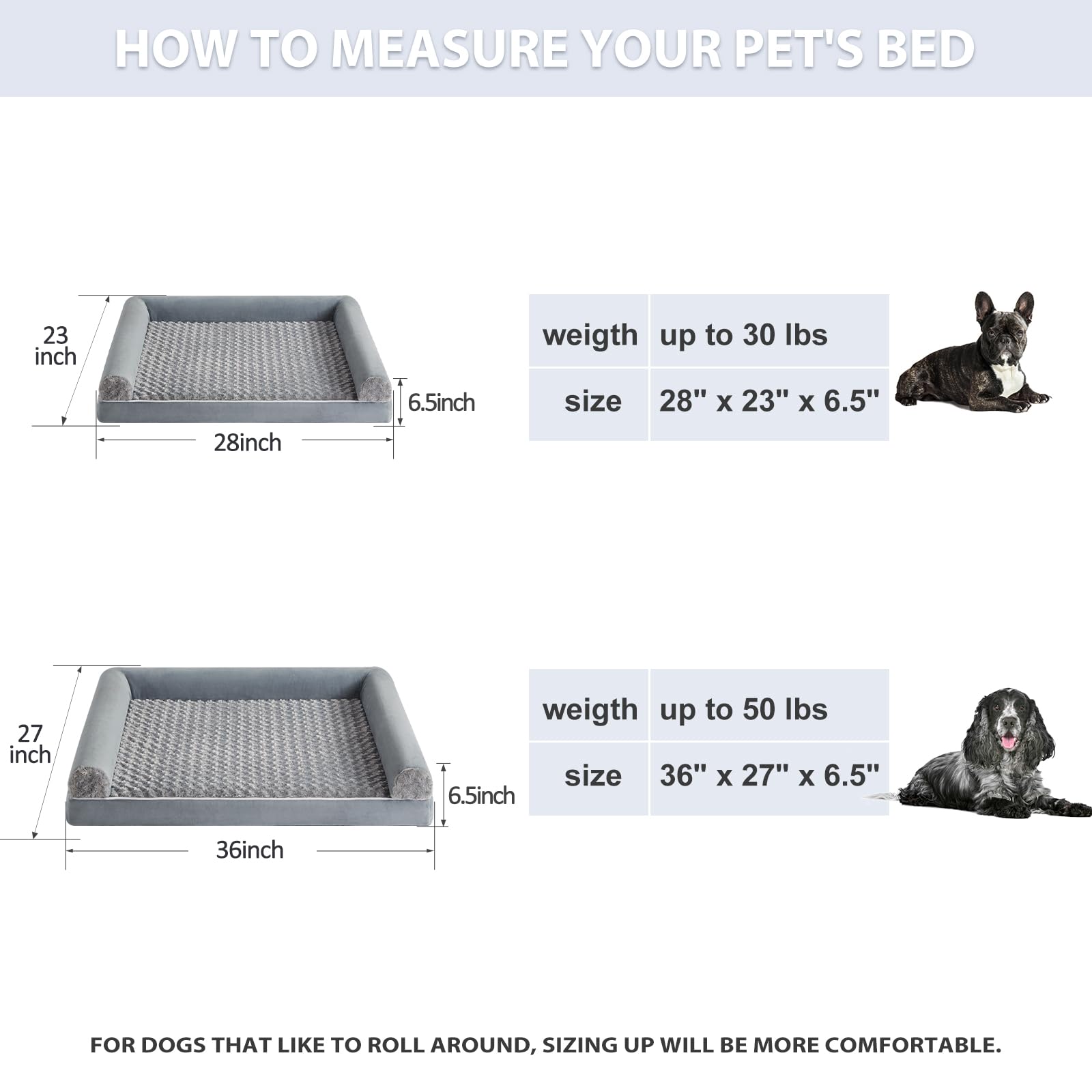 BFPETHOME mousse orthopédique gros plan pour meilleur soutien