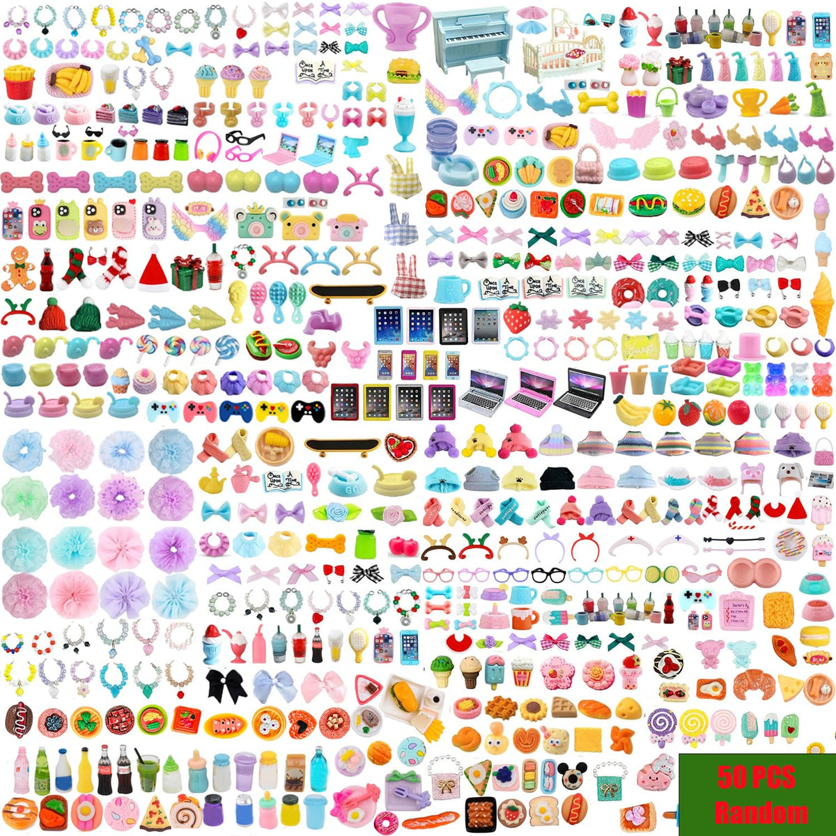BGgefte coffret 50 pièces montrant variété d’accessoires pour fête