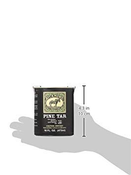 Bickmore Pine Tar texture épaisse en gros plan, conditionne et protège
