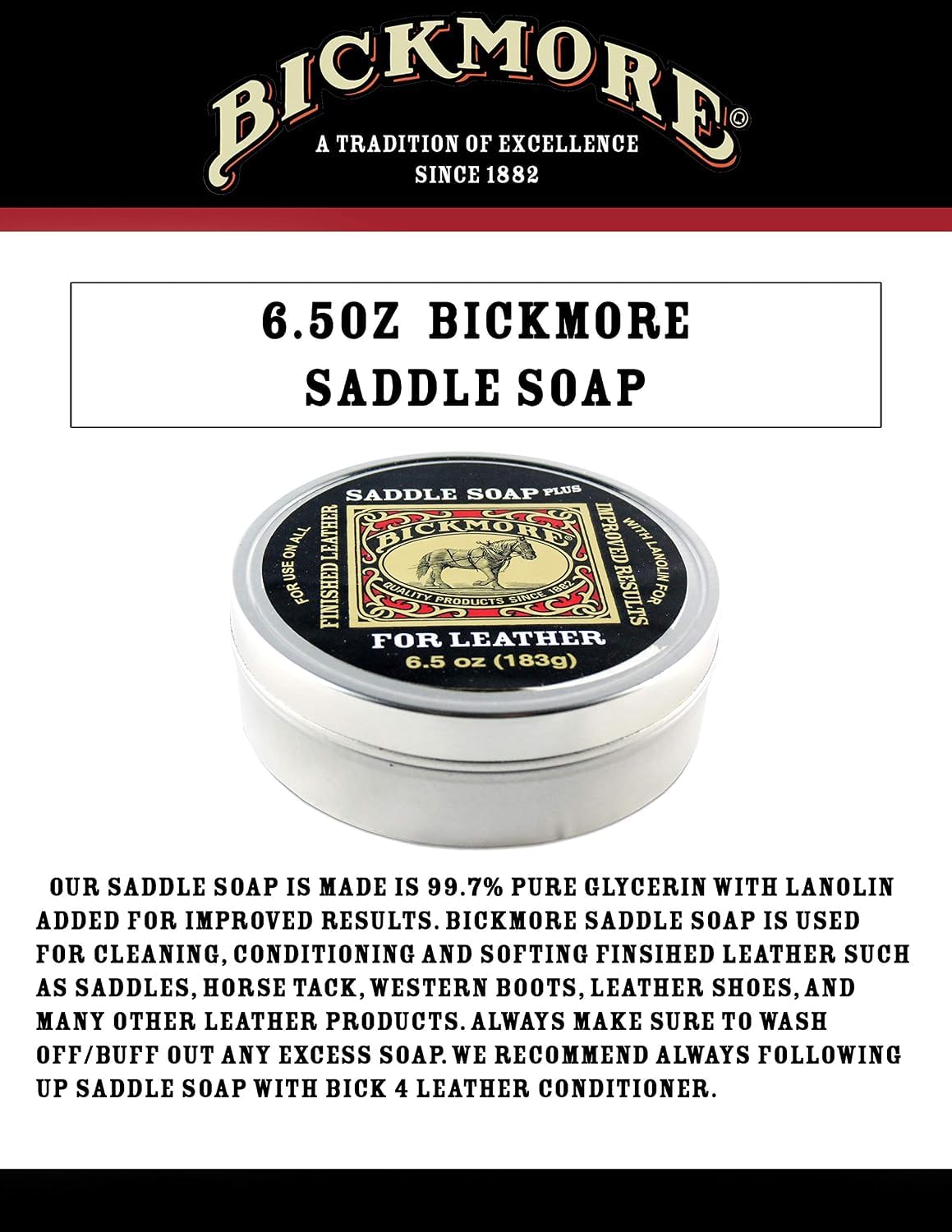 Bickmore application sur chaussure montrant restauration de finition