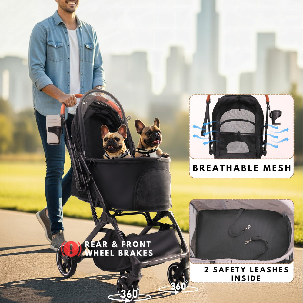 bicystar poussette pliée dans coffre gain de place pratique