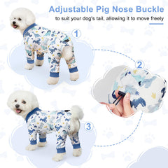 Bienbee chien portant le pyjama à l'intérieur pour confort nocturne et récupération