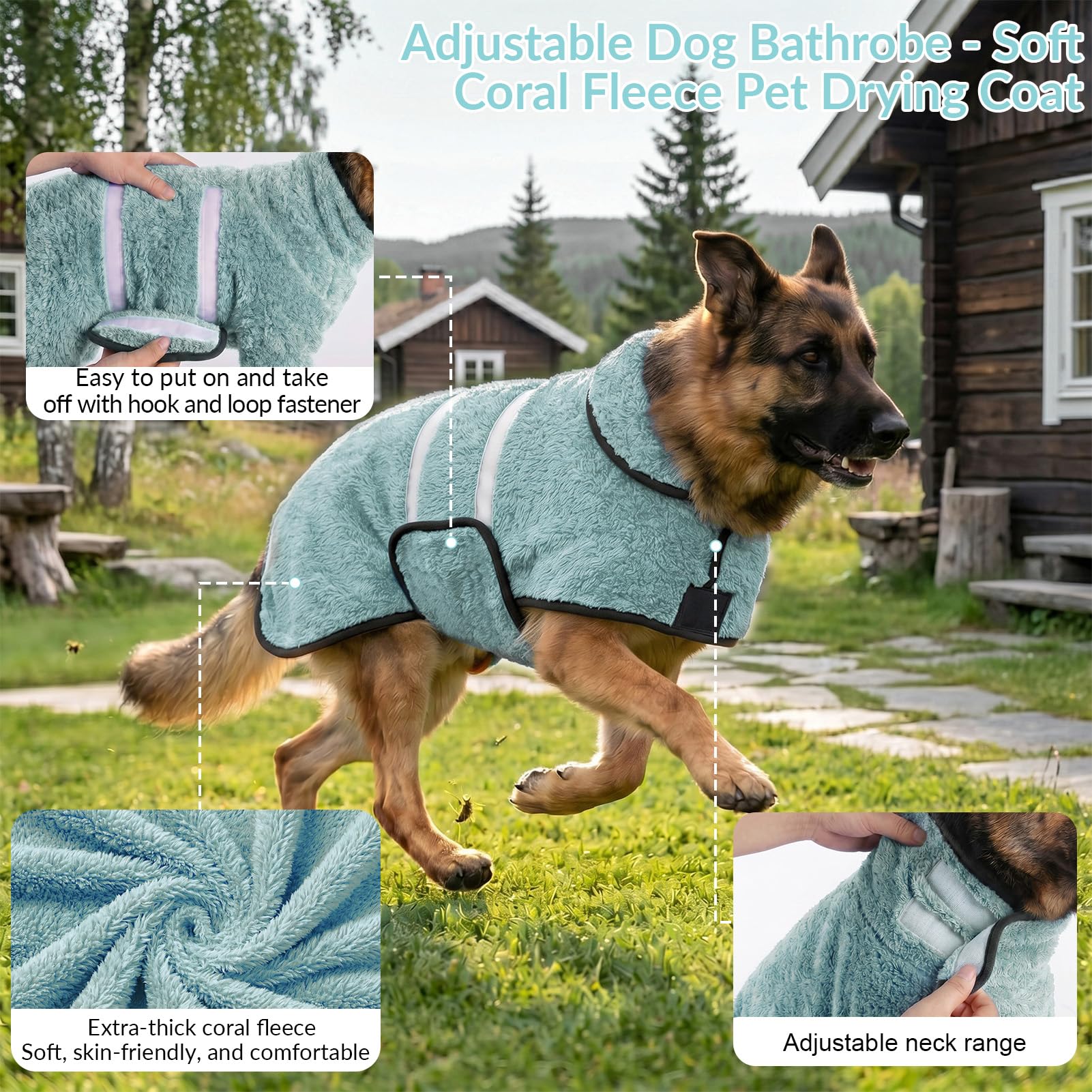 Bienbee comparaison taille 2XL sur grande race montrant ajustement