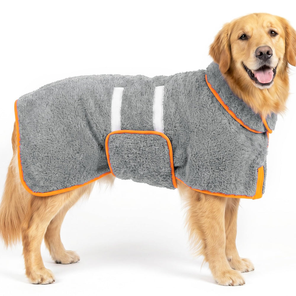 Bienbee peignoir devant pliable XL gris, maintien et séchage rapide