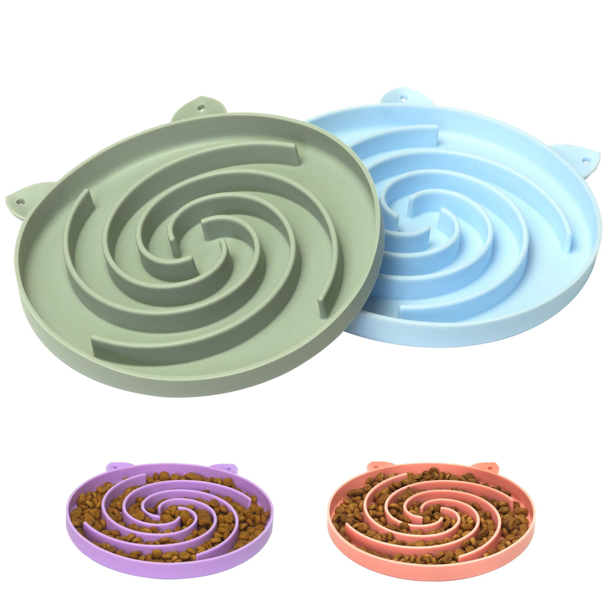 Bifeaw bol avant vert et bleu montrant design anti-glouton