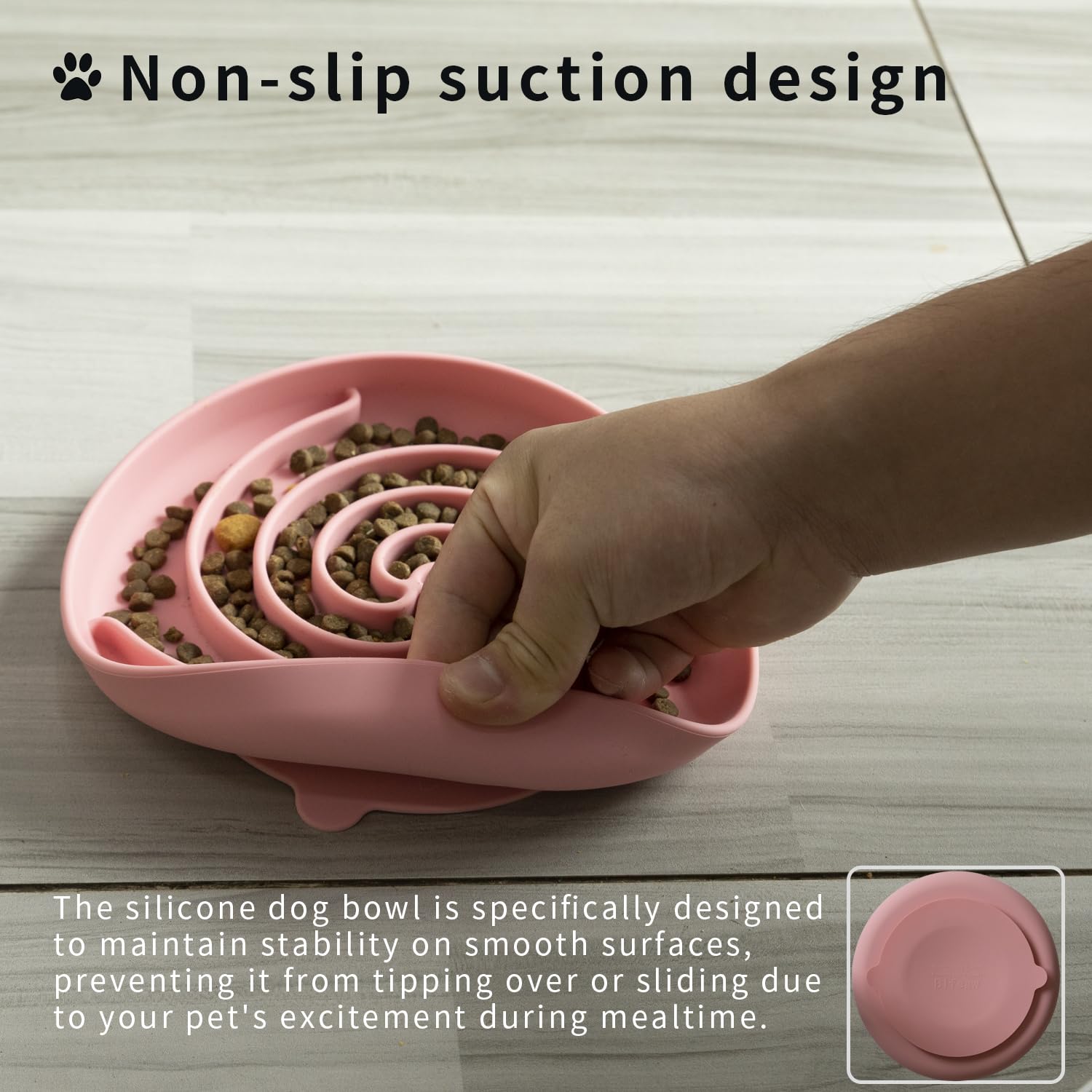 Bifeaw gros plan texture puzzle en silicone stimulant la prise alimentaire