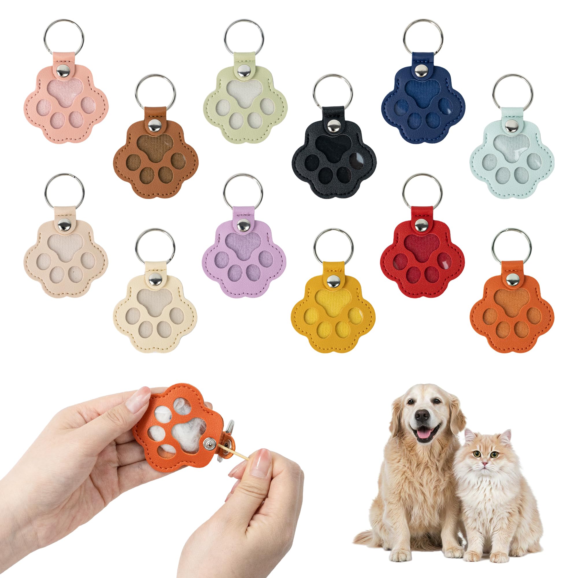 Bifeaw porte‑clés cuir en vue de face, élégant et discret pour souvenirs