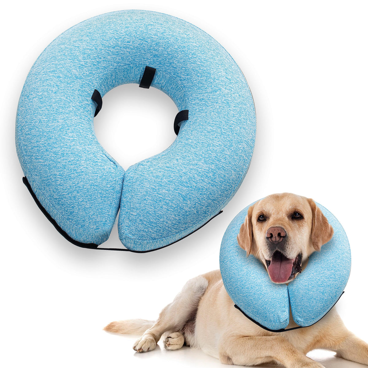 Big Ant collier gonflable devant emballage montrant protection et confort