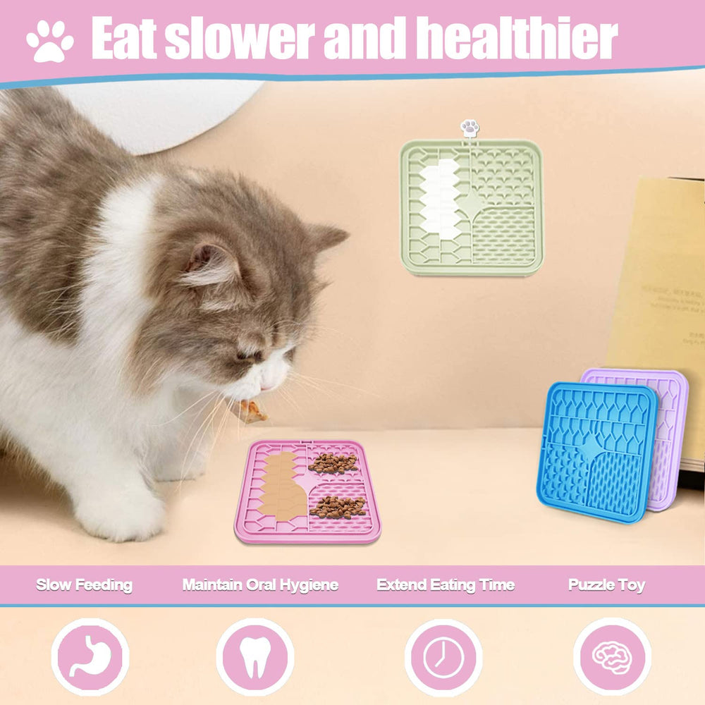 Bikabpet texture reliefs attirant le léchage et favorisant slow feeding