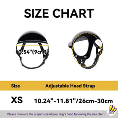 Billionchains casque porté sur chiot en balade pour protection active