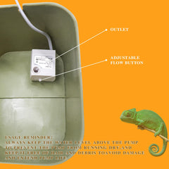 BingegePet en terrarium montrant integration et accessibilité pour reptile