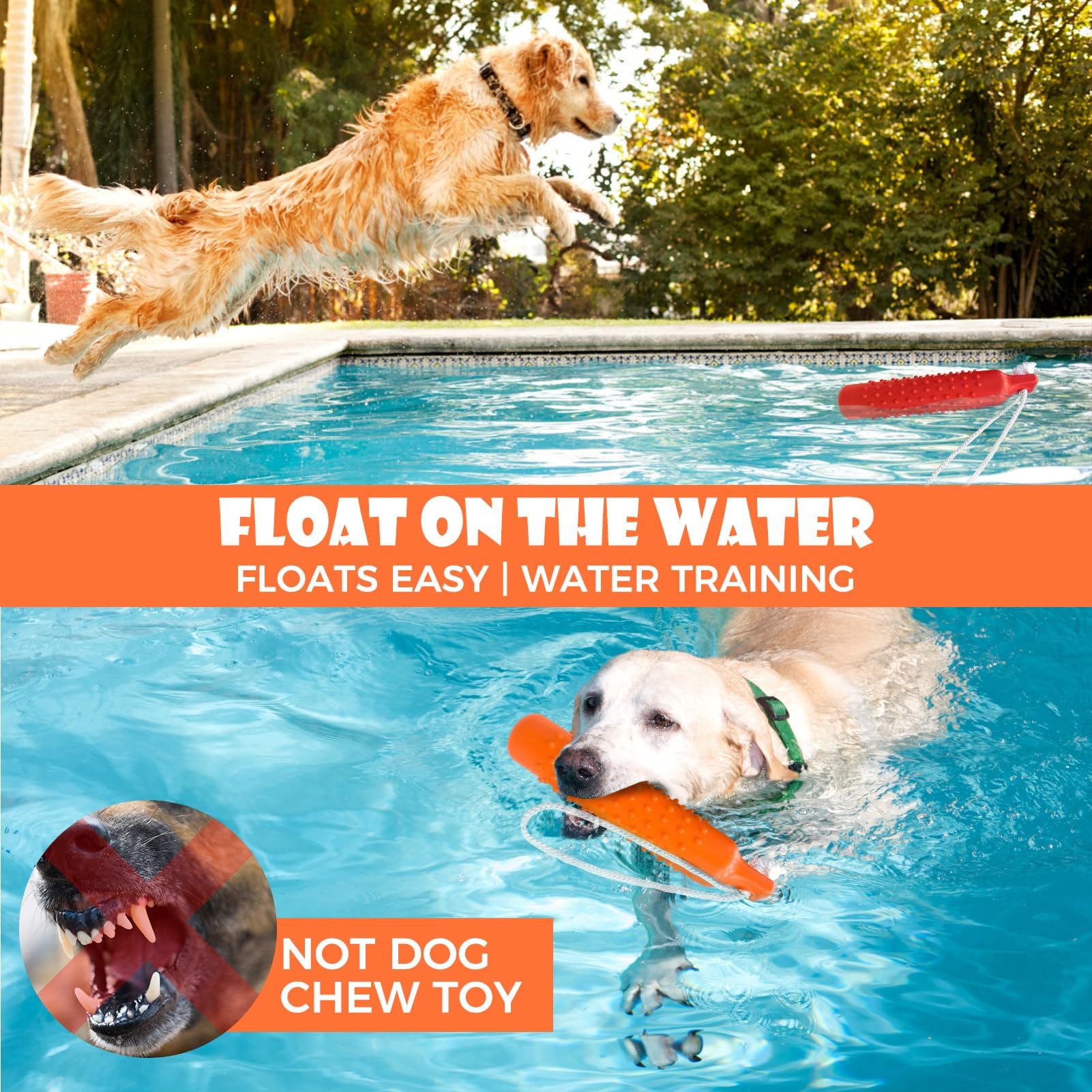 BINGPET bumper flottant en piscine pour entraînement sûr